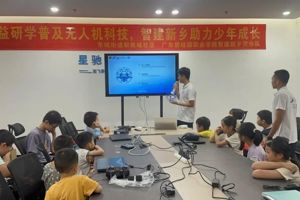 “百千万工程”广东碧桂园职业学院智建新乡突击队走进东城街道职教城社区——足球无人机竞赛篇